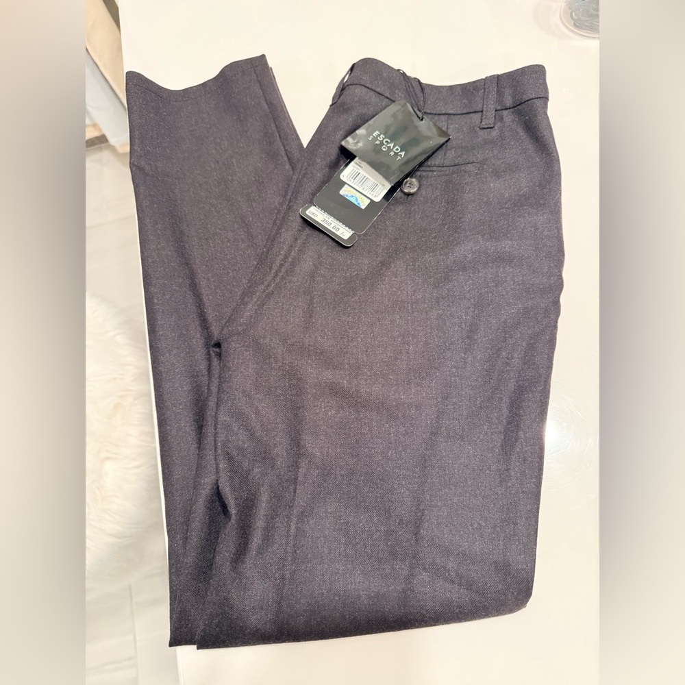 Escada Sport Wool Charcoal Trousers - NWT